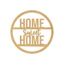 Quadro Decorativo Mdf Cru Home Sweet Home 40X20Cm