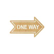 Quadro Decorativo Mdf Cru One Way 40X20Cm