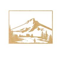 Quadro Decorativo Mdf Cru Pescador Nas Montanhas 40X20Cm Quadro Decorativo Mdf Cru Pescador Nas Montanhas 40X20Cm