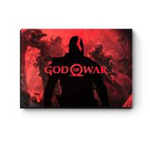 Quadro decorativo MDF God Of War Kratos Vermelho