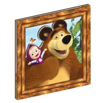 Quadro Decorativo MDF Masha e o Urso - 1 Unidade - Fastcolor - Rizzo.