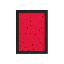 Quadro Decorativo MDF Sementes Melancia Moldura Preta 22x32c Quadro Decorativo MDF Sementes Melancia Moldura Preta 22x32c