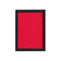 Quadro Decorativo MDF Sementes Melancia Moldura Preta 33x43cm Quadro Decorativo MDF Sementes Melancia Moldura Preta 33x43cm