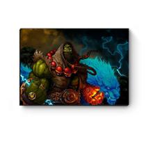 Quadro decorativo MDF World Of Warcraft Thrall I