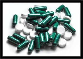 Quadro Decorativo Medicina Consultórios Farmácias Manipulação Medicamentos Salas Com Moldura RC072