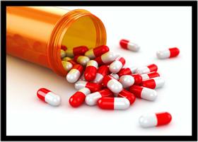 Quadro Decorativo Medicina Consultórios Farmácias Manipulação Medicamentos Salas Com Moldura RC080