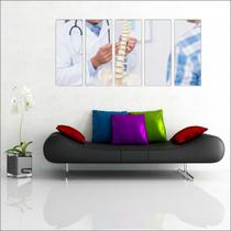 Quadro Decorativo Medicina Consultórios Médicos Com 5 Peças GG8