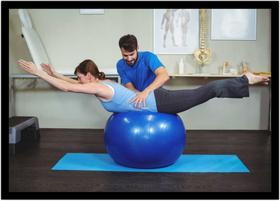 Quadro Decorativo Medicina Fisioterapia Pilates Bola Academias Estúdios Com Moldura RC030 Quadro Decorativo Medicina Fisioterapia Pilates Bola Academias Estúdios Com Moldura RC030