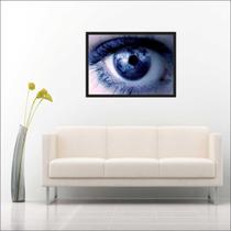 Quadro Decorativo Medicina Oftalmologia Visão Olhos Decorações Com Moldura