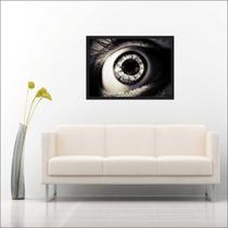Quadro Decorativo Medicina Oftalmologia Visão Olhos Decorações Com Moldura