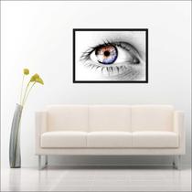 Quadro Decorativo Medicina Oftalmologia Visão Olhos Decorações Com Moldura