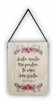 Quadro Decorativo Meditação Oração Ho Oponopono Ramo De Flor