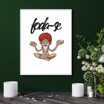 Quadro Decorativo Meditação Prática - 60X48Cm Quadro Decorativo Meditação Prática - 60X48Cm