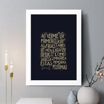 Quadro Decorativo Memorias Postumas 33x24cm - com vidro Quadro Decorativo Memorias Postumas 33x24cm - com vidro