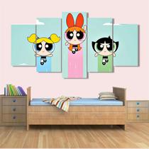 Quadro Decorativo Meninas Super Poderosas 130x63 em tecido