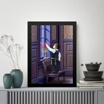 Quadro Decorativo Menininho Judeu 33x24cm - com vidro Quadro Decorativo Menininho Judeu 33x24cm - com vidro