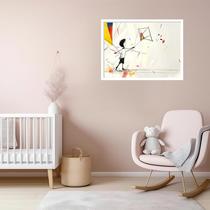 Quadro Decorativo Menino Pipa Abstrato - 50x70cm Quadro Decorativo Menino Pipa Abstrato - 50x70cm