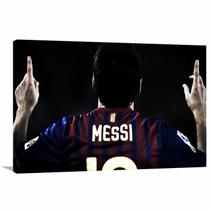 Quadro decorativo Messi Barcelona com Tela em Tecido Quadro decorativo Messi Barcelona com Tela em Tecido
