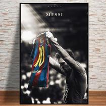Quadro decorativo Messi jogador de futebol para sala quarto