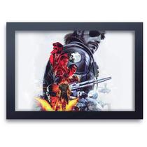 Quadro Decorativo Metal Gear 04 Mdf 30X45Cm