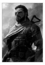 Quadro Decorativo Metal Gear Game Arte Moldura 42x29cm