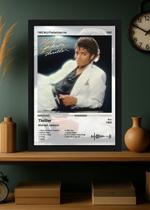 Quadro Decorativo Michael Jackson Thriller (Light) Com Vidro Tamanho:21cm x 30cm (A4)