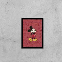 Quadro Decorativo Mickey Mouse 24x18cm Quadro Decorativo Mickey Mouse 24x18cm