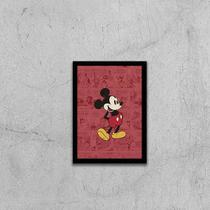 Quadro Decorativo Mickey Mouse 33x24cm - com vidro Quadro Decorativo Mickey Mouse 33x24cm - com vidro