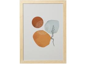 Quadro Decorativo Mid Century Abstrato 24,5x34,5cm - Design Up Living