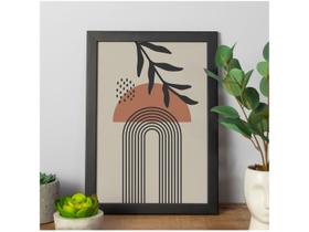 Quadro Decorativo Mid Century Abstrato Folha