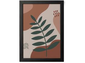 Quadro Decorativo Mid Century Folha 25x35cm - Design Up Living Quadro Decorativo Mid Century Folha 25x35cm - Design Up Living