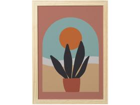 Quadro Decorativo Mid Century Janela 24,5x34,5cm - Design Up Living