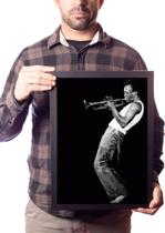 Quadro Decorativo Miles Davis Jazz Trumpeter Musica