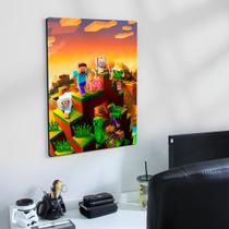 Quadro Decorativo Minecraft Mdf 27x20cm