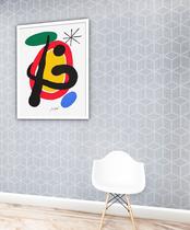 Quadro Decorativo Miró Plated Signed Lithograph - 70x50cm Quadro Decorativo Miró Plated Signed Lithograph - 70x50cm