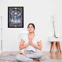 Quadro Decorativo Místico - The Star Tarot 33x24cm - com vidro Quadro Decorativo Místico - The Star Tarot 33x24cm - com vidro