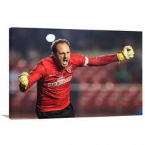 Quadro decorativo Mito Rogerio Ceni com Tela de Tecido Quadro decorativo Mito Rogerio Ceni com Tela de Tecido