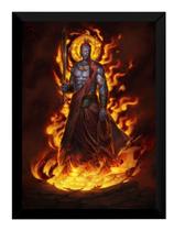 Quadro Decorativo Mitologia Hindu Rare Krishna Shiva 42x29cm