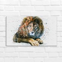 Quadro Decorativo Moderno Leão de Judá para Sala de Jantar, Estar e Quarto Colorido 55x100