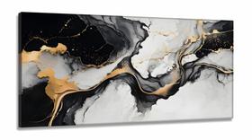 Quadro Decorativo Moderno Luxo Marmore em Tecido Canvas 130x60 cm Quadro Decorativo Moderno Luxo Marmore em Tecido Canvas 130x60 cm