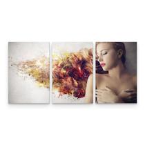 Quadro Decorativo Moderno Mulher Cabelos Sala Salão Quadro Decorativo Moderno Mulher Cabelos Sala Salão