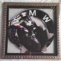 Quadro Decorativo Moldura 30x30cm Moto Quadro Decorativo Moldura 30x30cm Moto