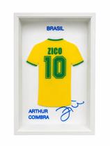 Quadro Decorativo Moldura 3D Camisa 10 Zico Quadro Decorativo Moldura 3D Camisa 10 Zico