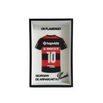Quadro Decorativo Moldura 3D Camisa Flamengo Jogadores Quadro Decorativo Moldura 3D Camisa Flamengo Jogadores