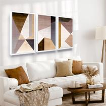 Quadro Decorativo Moldura Geométrico Cores Neutras Quadro Decorativo Moldura Geométrico Cores Neutras