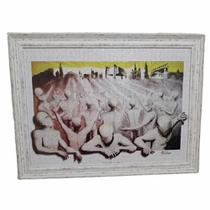 Quadro Decorativo Moldura Madeira Artista Francisco Panachão Quadro Decorativo Moldura Madeira Artista Francisco Panachão