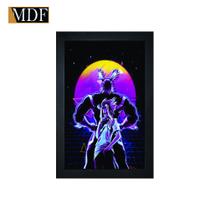 Quadro Decorativo Moldura Pintada Gel All Might Boku no Hero Academia 30x20 Mdf Adesivado