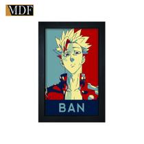 Quadro Decorativo Moldura Pintada Gel Ban Nanatsu no Taizai 30x20 Mdf Adesivado Quadro Decorativo Moldura Pintada Gel Ban Nanatsu no Taizai 30x20 Mdf Adesivado