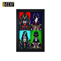 Quadro Decorativo Moldura Pintada Gel Banda Kiss 30x20 Mdf Adesivado