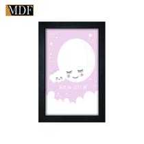 Quadro Decorativo Moldura Pintada Gel Dream Big Little One 30x20 Mdf Adesivado